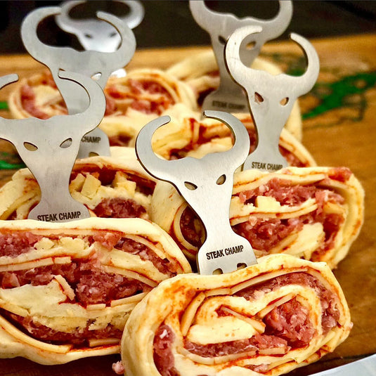 Mini Bull-Fork Snacking Fork (10 Stk in Holzbox)