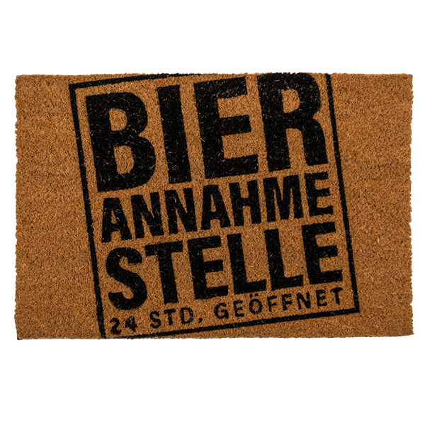 Laden Sie das Bild in Galerie -Viewer, Fussmatte "Bierannahmestelle" Artikelbild 1
