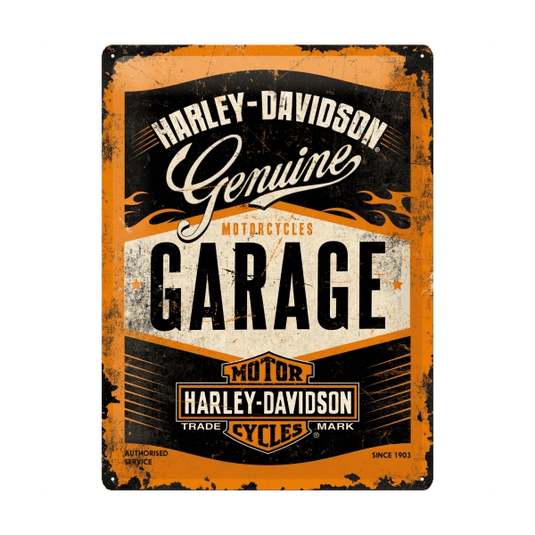 Blechschild "Harley-Davidson Garage" (30 x 40 cm) Artikelbild 1