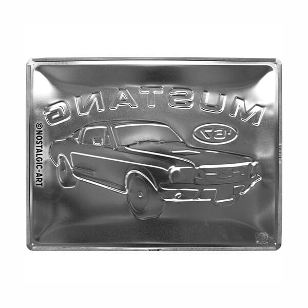 Laden Sie das Bild in Galerie -Viewer, Blechschild &quot;1967er Ford Mustang GT&quot; Artikelbild 2
