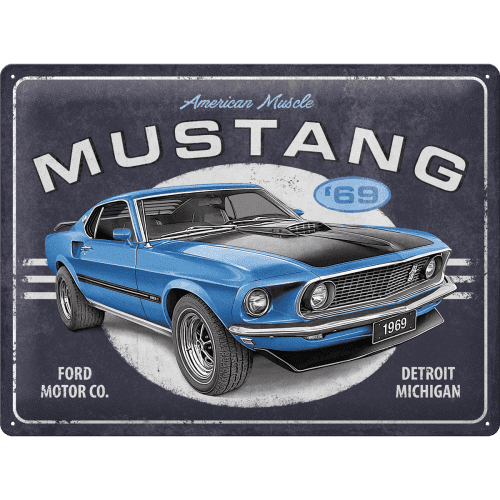 Blechschild "Ford Mustang - 1969" Artikelbild 1
