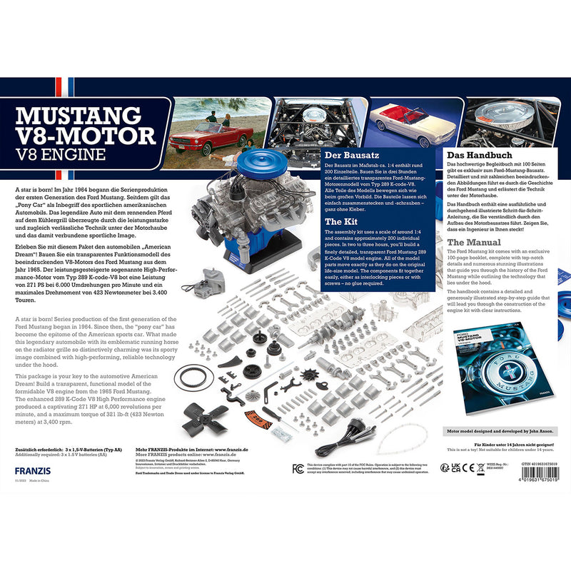Laden Sie das Bild in Galerie -Viewer, Motor-Bausatz "Ford Mustang V8-Motor"