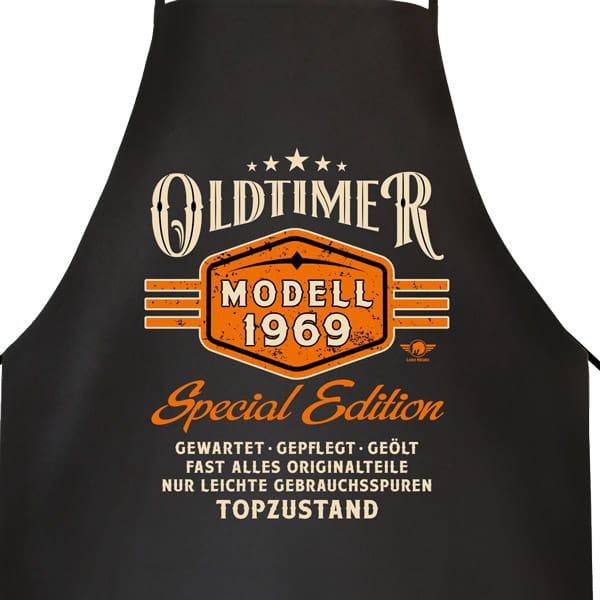 Laden Sie das Bild in Galerie -Viewer, Grill- und Kochschürze "Oldtimer Modell 50" Artikelbild 2