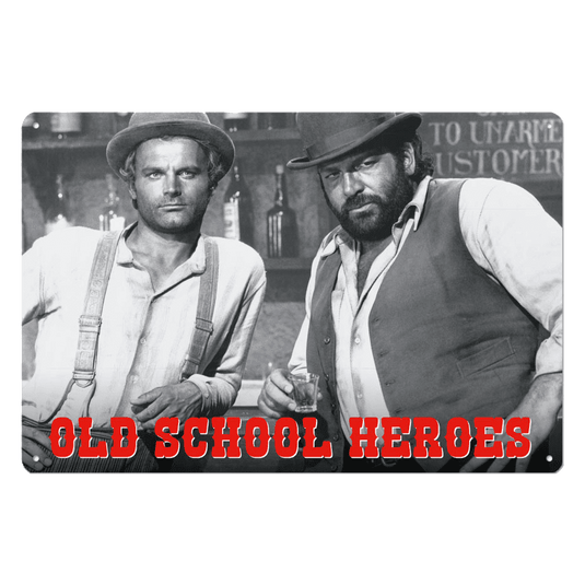 Bud Spencer Blechschild "Old School Heroes" Artikelbild 1