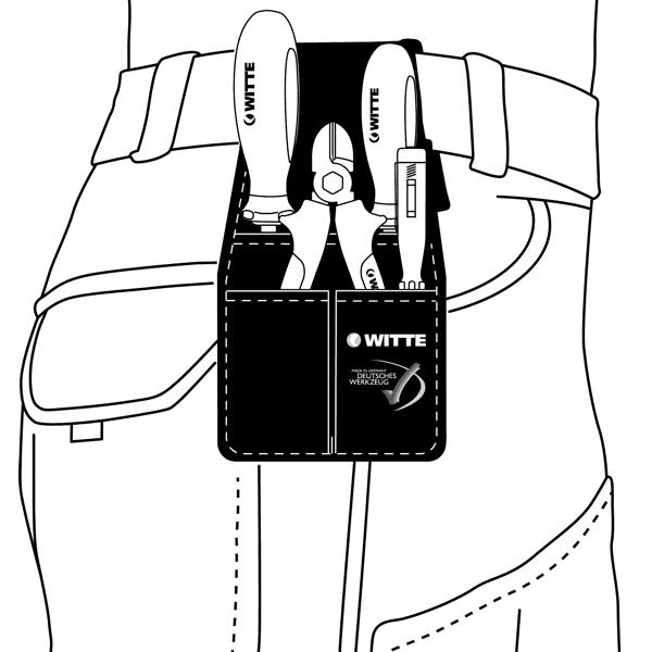 Laden Sie das Bild in Galerie -Viewer, WITTE VDE Werkzeugset 4-teilig Artikelbild 2