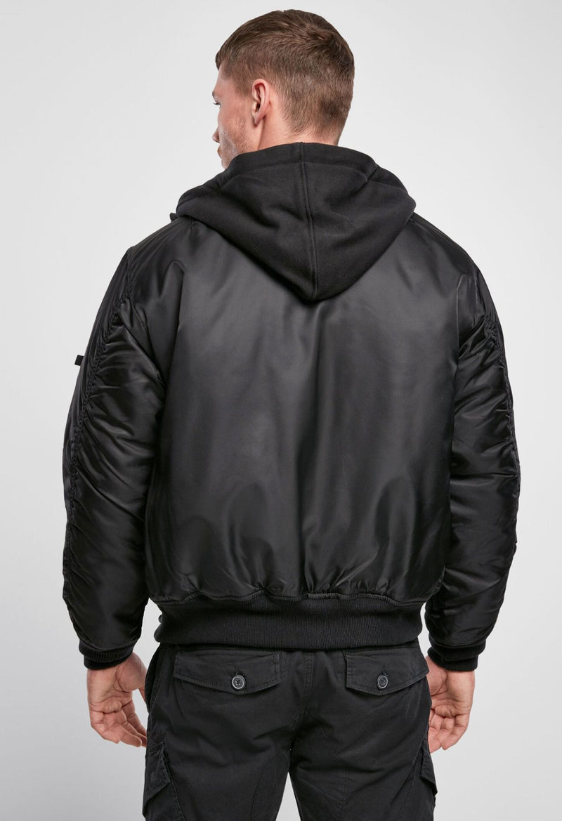 Laden Sie das Bild in Galerie -Viewer, Fliegerjacke mit Sweat-Kapuze von Brandit