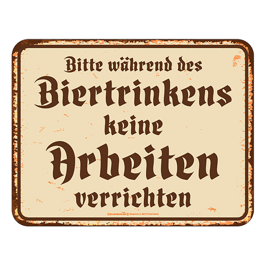 Blechschild