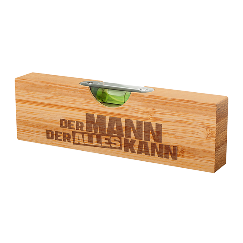 Laden Sie das Bild in Galerie -Viewer, Wasserwaage mit Flaschenöffner "Mann kann"