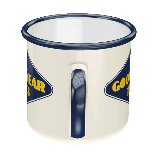 Laden Sie das Bild in Galerie -Viewer, Emaille-Becher "Goodyear" Artikelbild 3