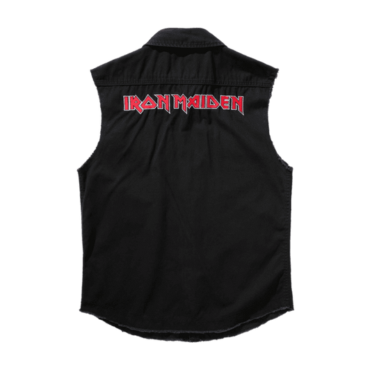 Iron Maiden Ärmelloses Checkshirt 