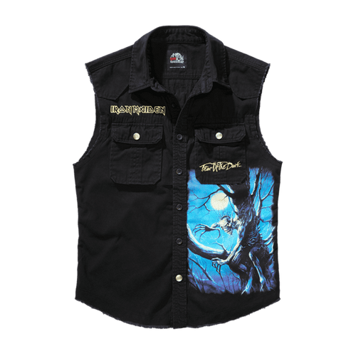 Iron Maiden Ärmelloses Checkshirt 