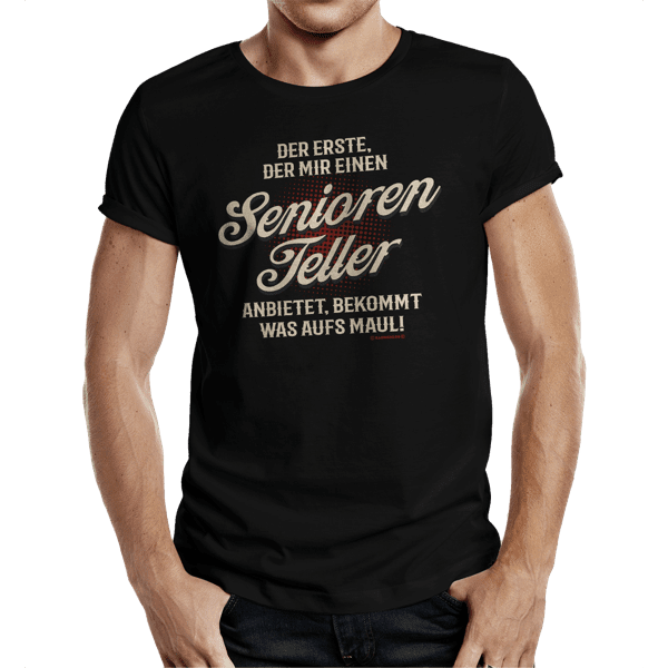 Laden Sie das Bild in Galerie -Viewer, T-Shirt &quot;Seniorenteller&quot; Artikelbild 2
