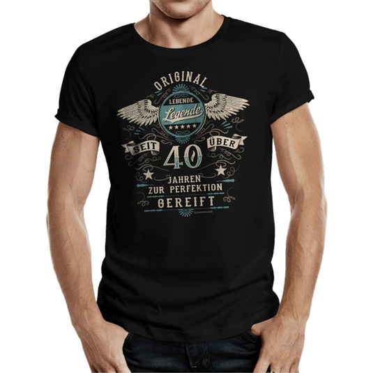 T-Shirt "40 Jahre – lebende Legende" Artikelbild 1