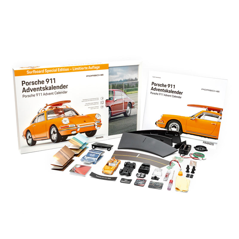 Laden Sie das Bild in Galerie -Viewer, Porsche 911 Adventskalender mit Surfboard