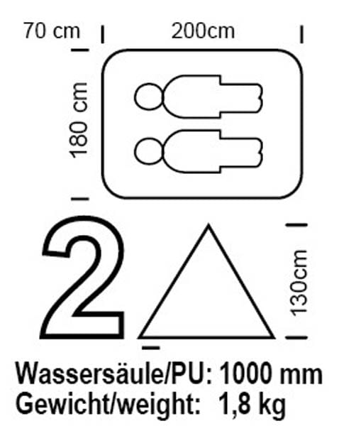 Laden Sie das Bild in Galerie -Viewer, DMAX 2 Personen Zelt Artikelbild 3
