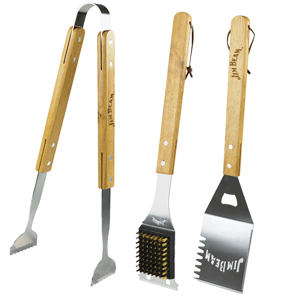 Laden Sie das Bild in Galerie -Viewer, Jim Beam Grillbesteck 3-teilig Artikelbild 1