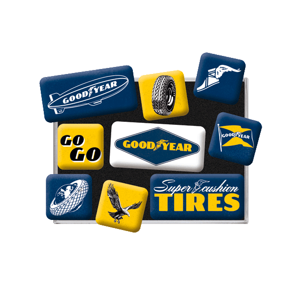 Laden Sie das Bild in Galerie -Viewer, Magnet-Set &quot;Goodyear&quot; Artikelbild 1
