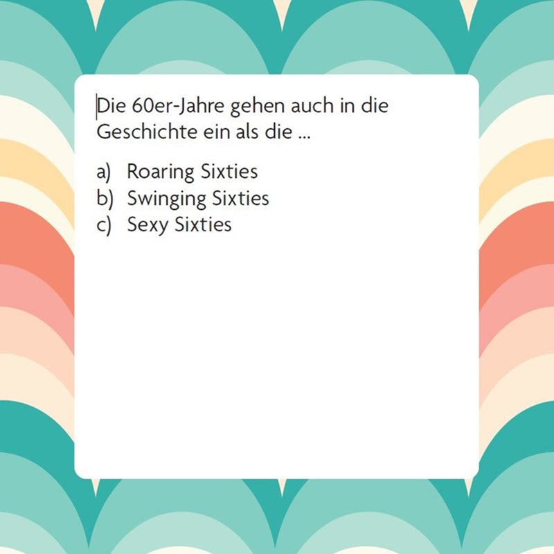 Laden Sie das Bild in Galerie -Viewer, Das 60er Quiz