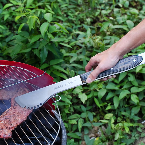 Laden Sie das Bild in Galerie -Viewer, Mächtiges Männer-Grillbesteck 3-teilig Artikelbild 1
