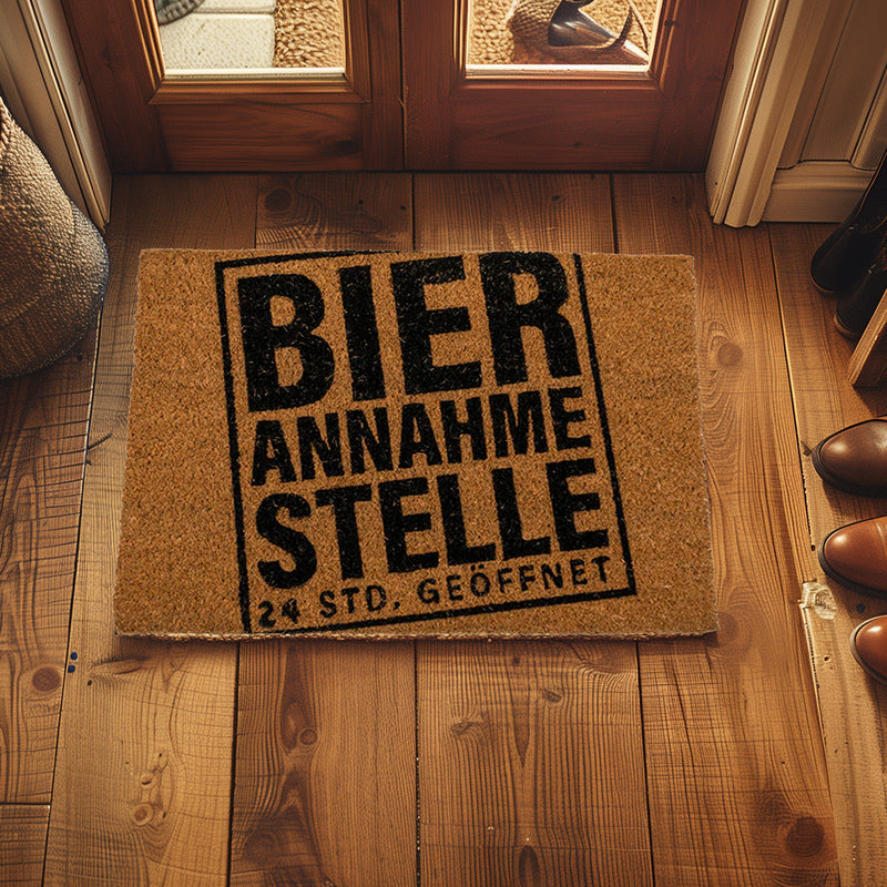Laden Sie das Bild in Galerie -Viewer, Fussmatte "Bierannahmestelle"