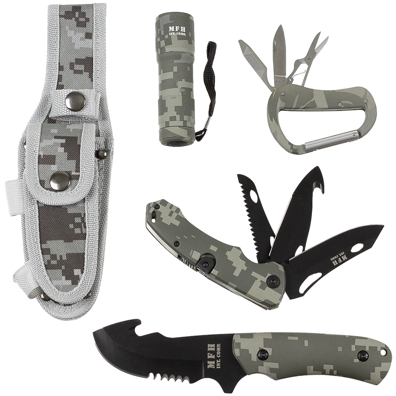 Laden Sie das Bild in Galerie -Viewer, 5-teiliges Outdoor Survival-Set "Camouflage"