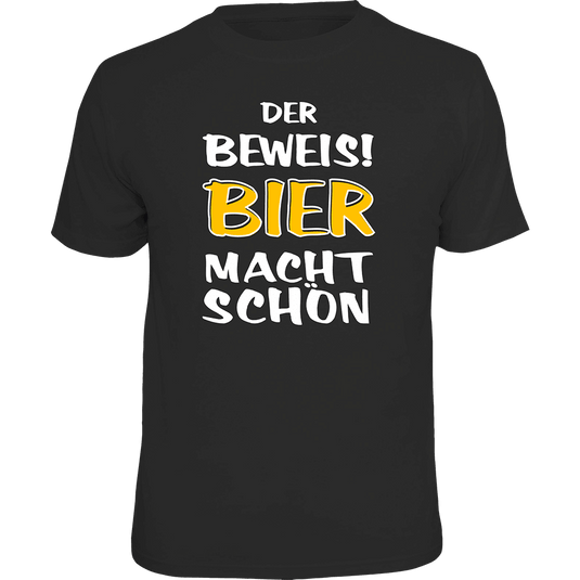 T-Shirt "Der Beweis! Bier macht schön" Artikelbild 1