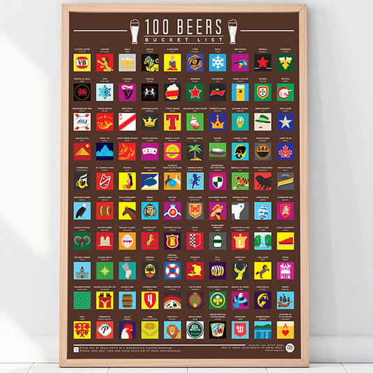 Rubbel-Poster "100 Beers - Bucket List" Artikelbild 2
