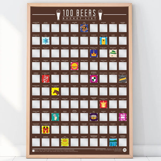 Rubbel-Poster "100 Beers - Bucket List" Artikelbild 1