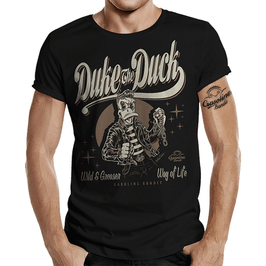 T-Shirt "Duke the Duck" von Gasoline Bandit Artikelbild 1