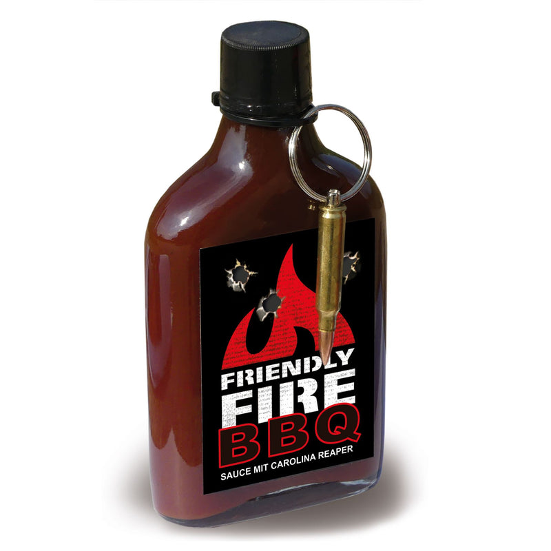 Laden Sie das Bild in Galerie -Viewer, Rauchige BBQ Sauce "Friendly Fire" mit Schlüsselanhänger