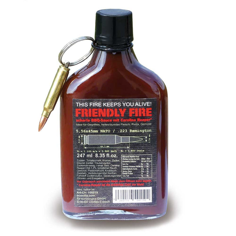 Laden Sie das Bild in Galerie -Viewer, Rauchige BBQ Sauce "Friendly Fire" mit Schlüsselanhänger