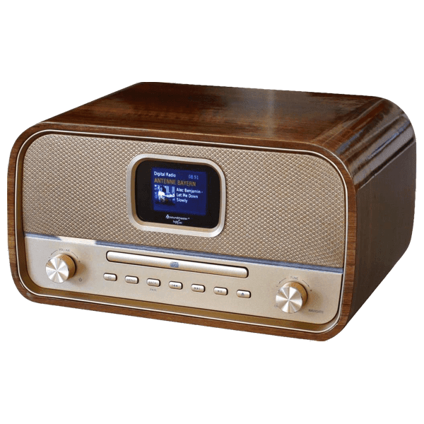 Laden Sie das Bild in Galerie -Viewer, Retro Musikanlage mit DAB+/UKW, CD/MP3, USB und Bluetooth Artikelbild 1