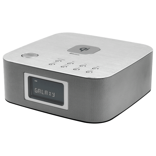 Laden Sie das Bild in Galerie -Viewer, DAB+/UKW Radiowecker mit QI Ladestation für Smartphones Artikelbild 1