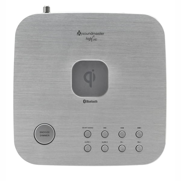 Laden Sie das Bild in Galerie -Viewer, DAB+/UKW Radiowecker mit QI Ladestation für Smartphones Artikelbild 2