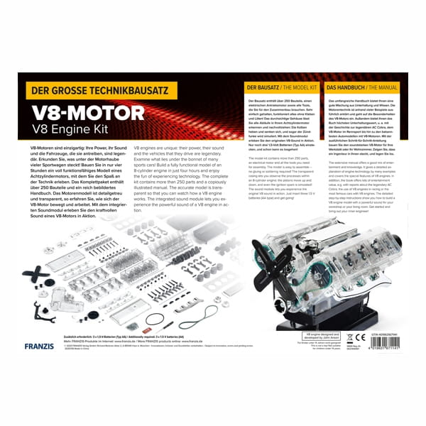 Laden Sie das Bild in Galerie -Viewer, V8-Motor-Bausatz Artikelbild 8