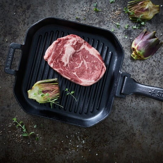 Quadratische Grillpfanne aus Gusseisen Artikelbild 1