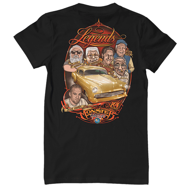 Laden Sie das Bild in Galerie -Viewer, Monster Garage T-Shirt "Legends" Artikelbild 1