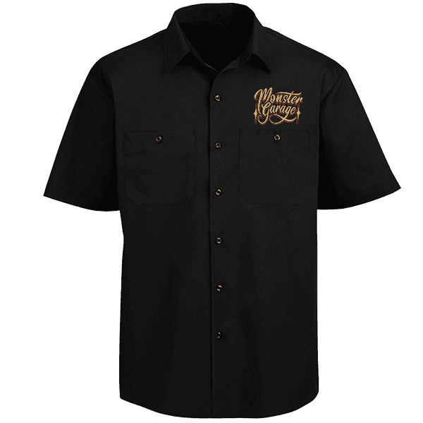 Laden Sie das Bild in Galerie -Viewer, Monster Garage Polo Shirt "Dismantlers" Artikelbild 2