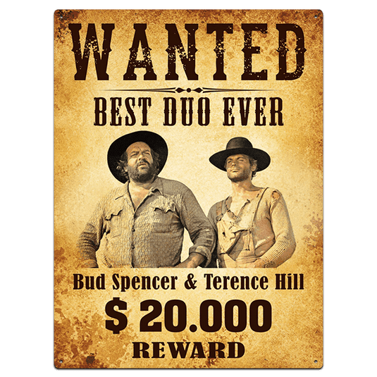 Bud Spencer XL-Blechschild "Wanted" Artikelbild 1
