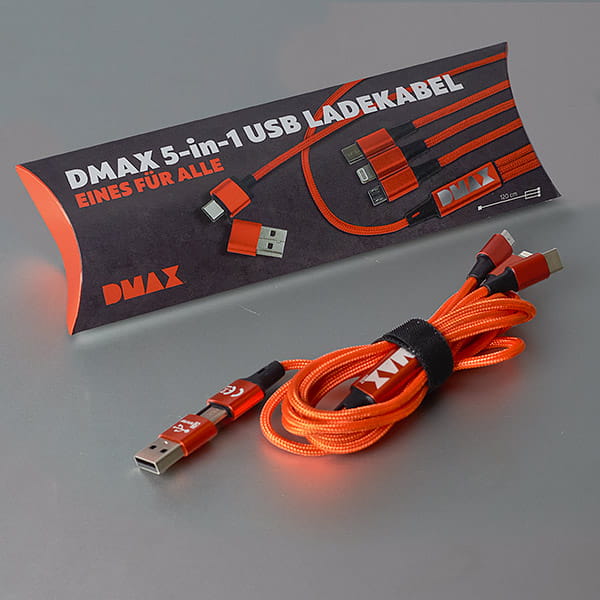 Laden Sie das Bild in Galerie -Viewer, DMAX 5-in-1 USB Ladekabel Artikelbild 1
