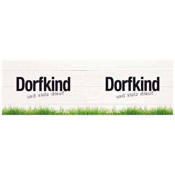 Laden Sie das Bild in Galerie -Viewer, Emaille-Becher "Dorfkind und stolz drauf" Artikelbild 2