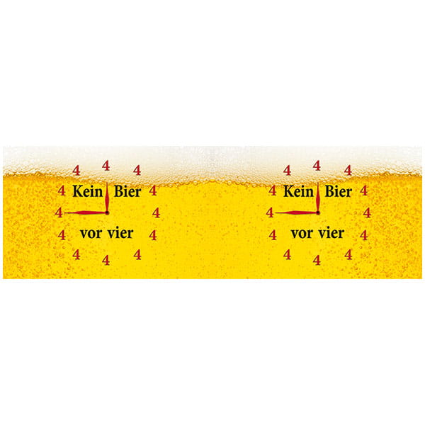 Laden Sie das Bild in Galerie -Viewer, Emaille-Becher "Kein Bier vor vier" Artikelbild 2