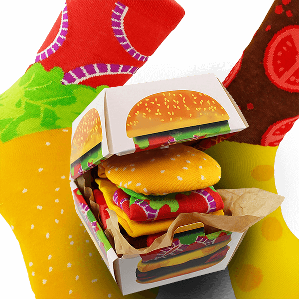 Laden Sie das Bild in Galerie -Viewer, Burger Socken Artikelbild 2