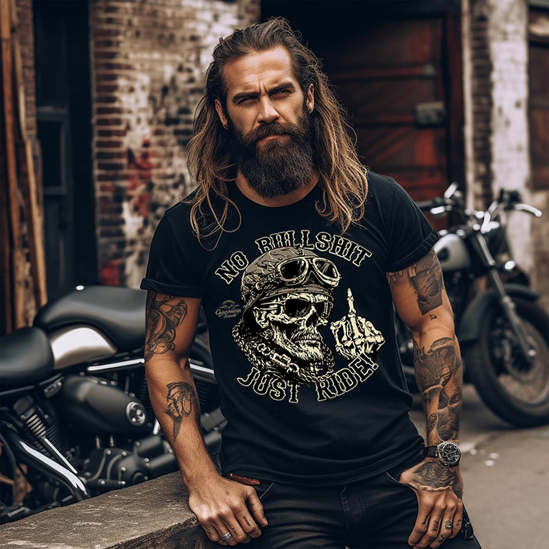 Laden Sie das Bild in Galerie -Viewer, T-Shirt &quot;Just Ride&quot; von Gasoline Bandit
