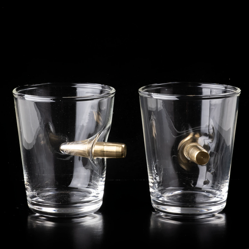 Laden Sie das Bild in Galerie -Viewer, Schnapsglas "Schusswechsel" (2er Set)