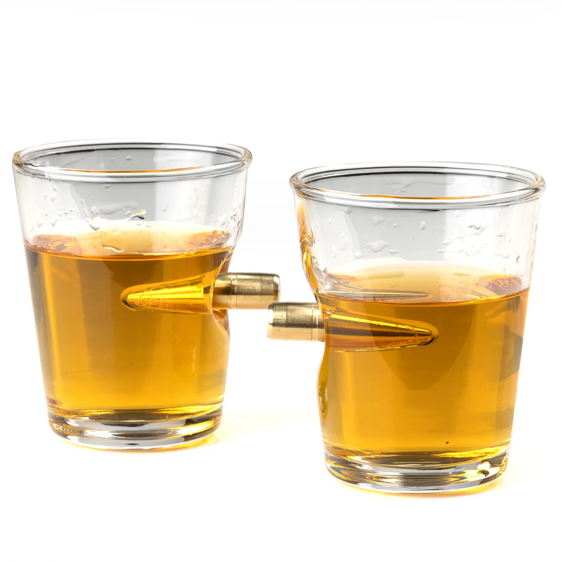 Laden Sie das Bild in Galerie -Viewer, Schnapsglas "Schusswechsel" (2er Set)