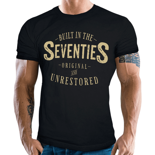 T-Shirt "Built in the Seventies" von Gasoline Bandit Artikelbild 1