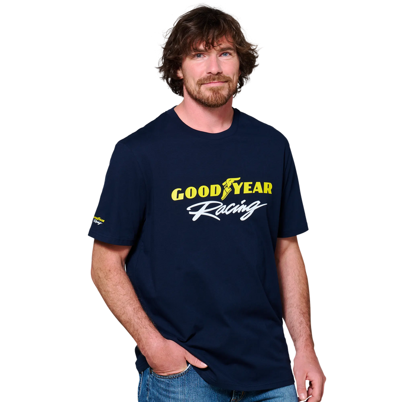 Laden Sie das Bild in Galerie -Viewer, Goodyear Racing T-Shirt "Racing Front"