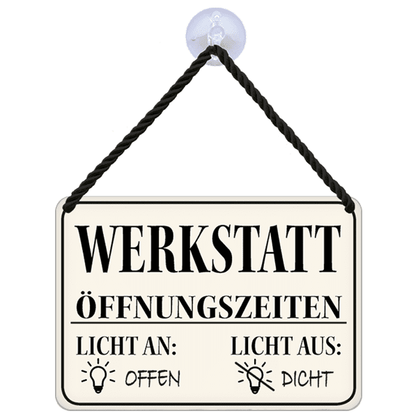 Laden Sie das Bild in Galerie -Viewer, Hängeschild "Werkstatt" Artikelbild 2