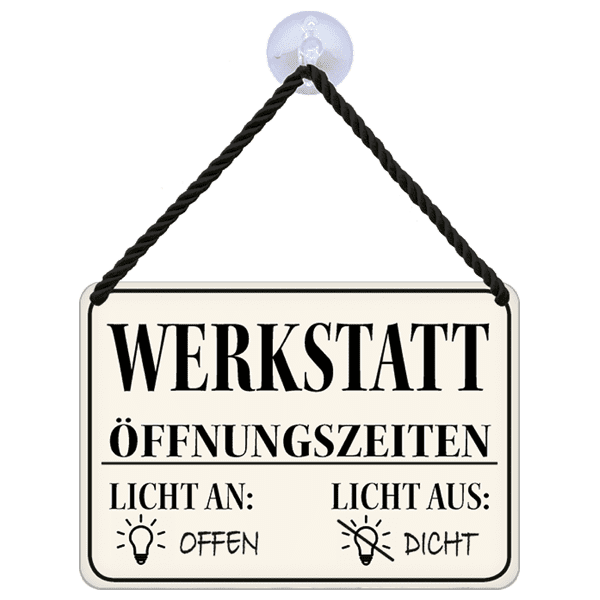 Laden Sie das Bild in Galerie -Viewer, Hängeschild &quot;Werkstatt&quot; Artikelbild 2
